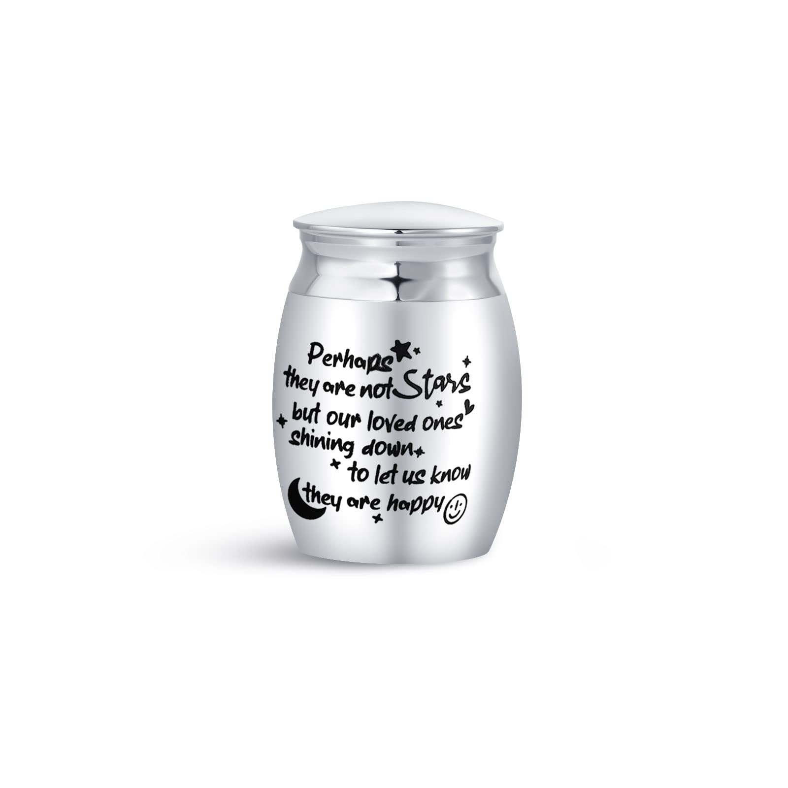 Mini Cremation Urn for Pets Ashes Sepulchral Cinerary Funeral Keepsake Memorial Jar Stars Dog Cat Kitty Doggy Bird Family Puppy Kitten