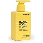 TOOLETRIES Hydrating Men’s Beard Wash - Coastal Pine Scent - Sulfate & Paraben Free - Moisturising with Jojoba & Argan Oil - 5.1 fl oz (150ml)