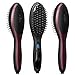 Anjou Hair Straightener Brush with Anion Hair Care Electric Ceramic Heating Straightening Brush
