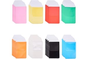 WANDIC 32 Pcs PVC Pocket Protector, Assorted Colors Dedicated Pen Bag Shirts Pocket Protector Pen Organizer for Pen and Pencil, 8 Colors
