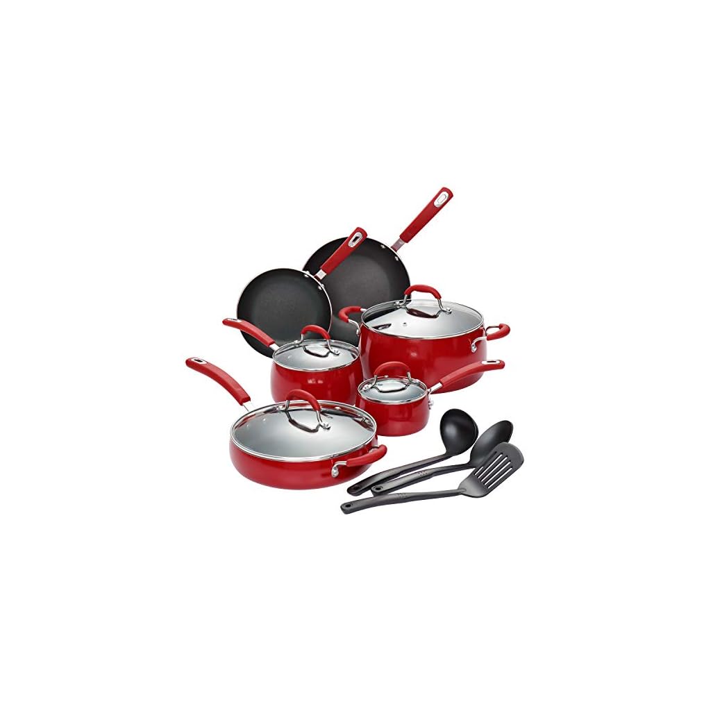 Finnhomy Hard Porcelain Enamel Aluminum Cookware Set MustHaves at Home