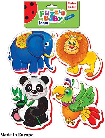 Foam Puzzles for Kids (4 in 1) - Jigsaw Puzzles for Kids - Toddler Puzzles - Puzzles for Toddlers - Kids Puzzles - First Puzzle - Baby Puzzles