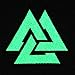 EmbTao Glow in Dark Valknut Triangle Symbol Viking Norse Rune Morale Tactical Iron On Sew On Patch