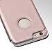 I3C iPhone 6 Plus Case, iPhone 6S Plus Case, iPhone Case Flip with Window Folding Folio Flip Leather Cover Case Full Protective Slim Magnetic Closure Kickstand for 5.5 Inch iPhone 6 6S Plus Rose Gold