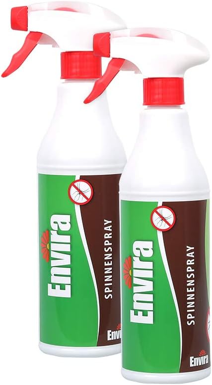 Envira Spinnen-Spray - Anti-Spinnen-Mittel Mit Langzeitwirkung - Geruchlos & Auf Wasserbasis - 2 x 500 ml