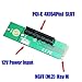 powerday PCI-e 1X/4X Card to NGFF M.2 M Key PCIe Slot Adapter with Converte