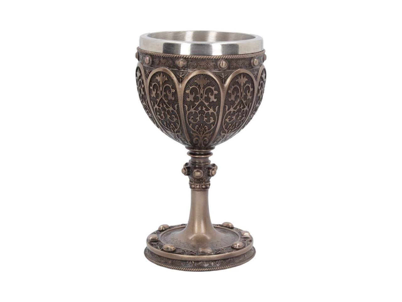 Nemesis Now B4507N9 Grail 17cm Chalice, Resin w/Stainless Steel, Bronze