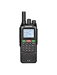 easytalk Walkie Talkies recargable de largo alcance et 889 10 W GPS FRS GMRS doble correa VHF UHF Amateur Radio con Auricular + Cable de programación, Negro