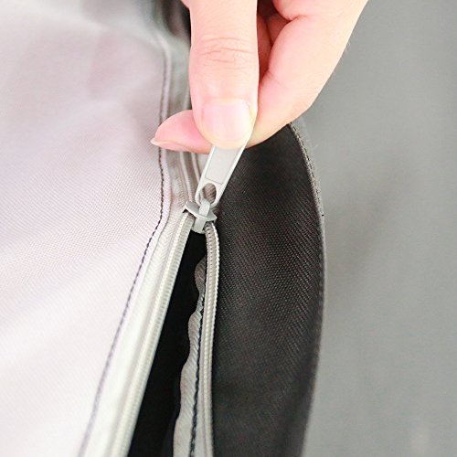 image for MSC 300D Grey/Black Two-Tone Adjustable Canoe/Kayak Cover (Fits up to 