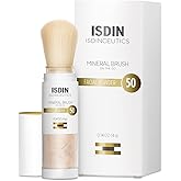 ISDIN Mineral Brush Powder, Facial Pollution and Blue Light Protection, a Complement to your Sun Care Routine, Suitable for Sensitive Skin