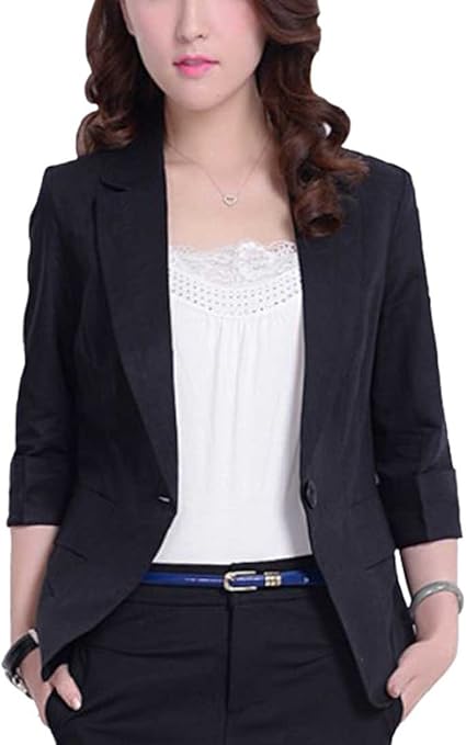 Amazon Heaven Days ヘブンデイズ テーラードジャケット 綿麻 リネン ジャケット カジュアルジャケット 七分袖 レディース 1804m05 コート ジャケット 通販