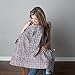 Kids N’ Such Baby Nursing Cover for Breastfeeding with Sewn-in Burp Cloth & Matching Pouch, Herringbone