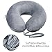 JUNING Travel Pillow Memory Foam Neck Support on a Train, Airplane, Car, Bus or While Camping - Comfortable U Shaped Cushion. Neck Support Plane Pillow