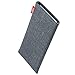 fitBAG Jive Gray Custom Tailored Sleeve for Apple iPhone X/Xs | Made in Germany | Fine Suit Fabric Pouch case Cover with Microfibre Lining for Display Cleaning