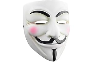 Junyulim Anonymous Vendetta Hacker Mask Guy Fawkes Game Master Mask For Halloween Cosplay