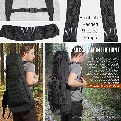 HUNTSEN 32inch 36inch Short Barrel Rifle Case Soft Tactical Rifle