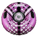 ASAER Snow Tube - Air Tube 39 Inch Inflatable Snow/Sled with Rapid Valves - Aqua Leisure Winter Inflatable Round Snow Tube with vinyl tube repair kit - With thickening bottom of 45mm!!(Purple)