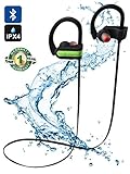 Wireless Sport Stereo Earbuds, Bluetooth Earphones with Built-in Mic, Wireless Bluetooth Headphones for Running and Workout with Noise Cancelling Capability