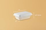 FOOGO Green 50pcs Takeaway Boxes 8x8 inch 42oz Bagasse Eco Clamshells view 7