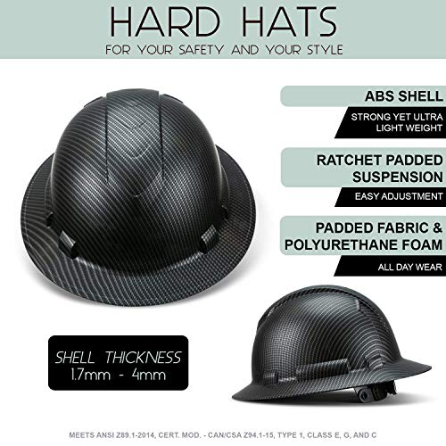 Full Brimmed Construction Hard Hat OSHA Approved Order Now Materials
