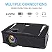 Wireless WiFi Projector,Weton 2200 Lumen Mini Movie Projector for Outdoor Home Portable LCD Video Projector 1080P, WiFi Directly Connect for Smartphones, 50,000 Hours Lamp Life,Support HDMI USB VGA SD
