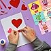 WAVEJOE Valentine's Day Cards 3D Foldable Holographic Monster Valentine Card Set with Heart Stickers and Envelopes Gift Choice for Kids Classroom Party Favor (30 Pack) (Holographic Monster Cards)
