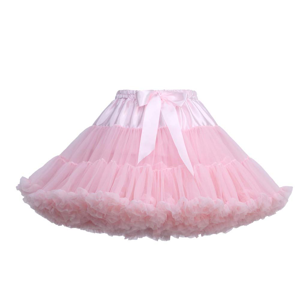 Women's Tutu Skirts Pleated Gauze Dancing Short Skirt by KLGDA