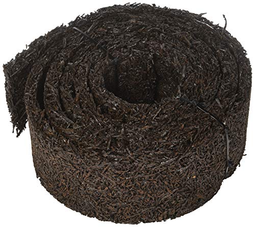 Plow & Hearth 55632 Recycled Rubber Permanent Garden Mulch Border, 120 L x 4.50 W