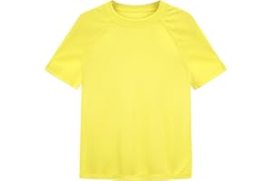 Poekuao Boys Rash Guard Short Sleeve UPF 50+ Sun Protection Swim Shirt Kids Quick Dry SPF Water Shirt