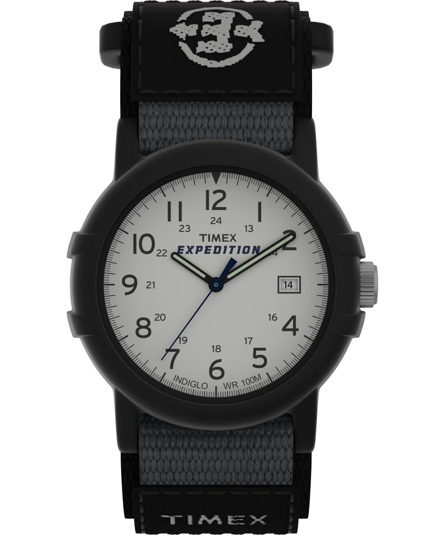Timex T49713 Expedition Camper Reloj negro con correa de envoltura rápida para hombre