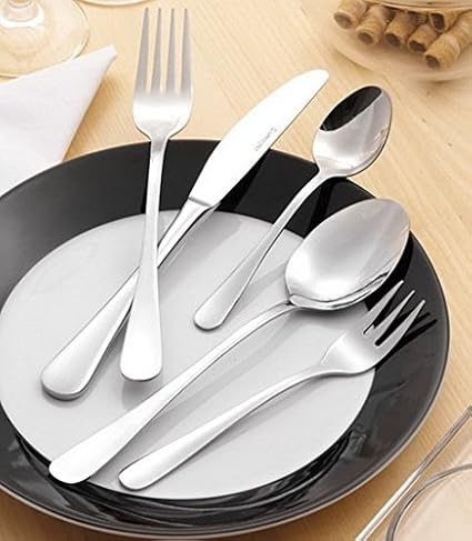 Esmeyer Cubertería de 60 piezas Sylvia 18/0 acero inoxidable pulido grosor de