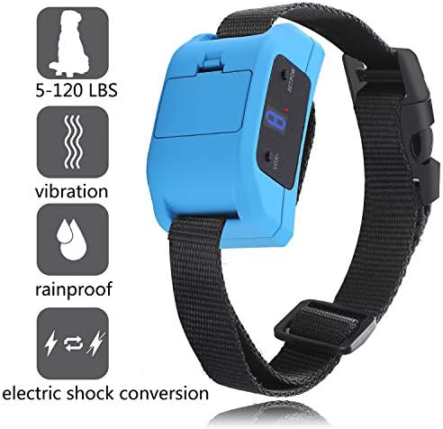 GUANGZIYI Anti Bark Collar for Small, Medium, Large Dogs - Bark Shock Collar Device to Stop,Stop Dogs Barking Fast/Vibration/Control Barking/ Adjustable Collar [2019 Newest Automatic ]（blue）