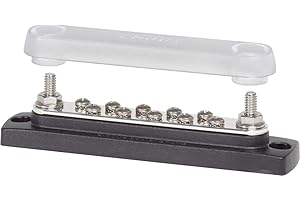 Blue Sea Systems 2300 150 Amp Common BusBar with 10 screws and a cover