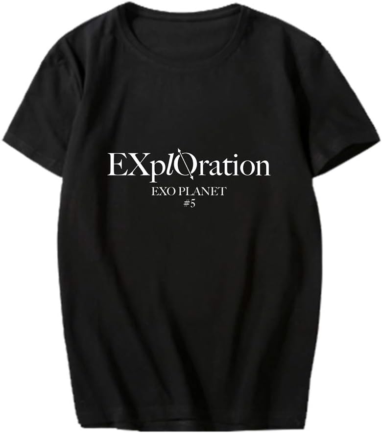 NCTCITY T-Shirts Short Sleeved Tops Round Neck Tee Shirt Printed Cotton Casual Loose Blouse Fans Support Xiumin Suho Baekhyun CHEN Chanyeol D.O. Kai Sehun