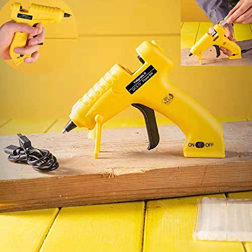 Cordless Hot Glue Gun, Yokgrass USB Rechargeable Anti-Drip Portable Mini Melt Glue Gun Kit with 20pcs Glue Sticks for DIY Crafts, School Projects and Fast Home Repairs - Thumbnail 6