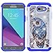Galaxy J3 Prime Case, Galaxy J3 Eclipse Case, J3 Emerge Case, Amp Prime 2/Express Prime 2/Sol 2/J3 2017/J3 Mission Case, Nuomaofly [Creative] Studded Rhinestone Crystal Bling Hybrid Case (Owl)