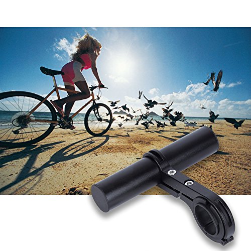 Hakkin Bicycl Extension Cycling Lightweight Carbon Fiber Bicycle Speedometer Phone Holder Mount,31.8MM with Aluminum Alloy Bracket Fits on to Your Bike Handle Bars to Add Extra Storage Space for Bike