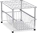Simple Houseware Stackable Under Sink Cabinet Sliding Basket Organizer Drawer, Chrome primary