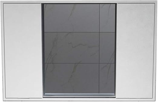 Amazon Com Medicine Cabinets Modern Solid Wood Mirror Cabinet Push Pull Mirror Cabinet Bathroom Cabinet Vanity Mirror Bedroom Mirror Cabinet With Shelf Color Gray Size 901465cm Home Kitchen