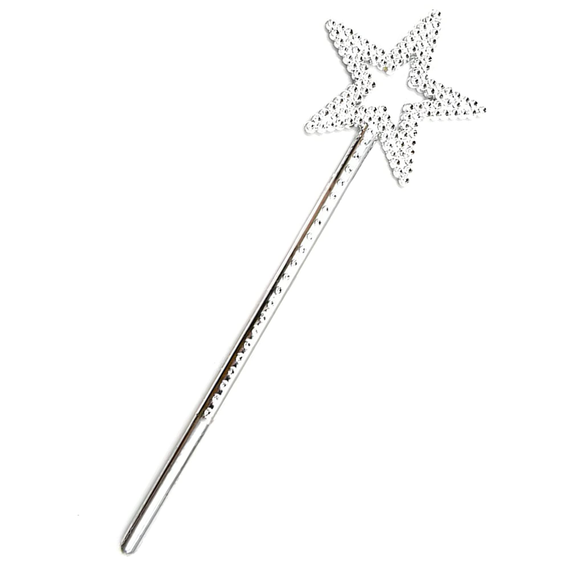 KOMIDK 13 Inches Fairy Wand Star Wand Princess Angel Wands for Birthday Party Wedding Christmas Cosplay