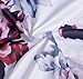 MAINESAKA Newborn Baby Girl Floral Printed Romper Outfits Short Sleeve Summer Bodysuit (18-24M, White)