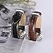 iStrap Calfskin Leather Watch Band Replacement Watch Strap Metal Deployant Color & Width (18mm,19mm, 20mm,21mm,22mm or 24mm)