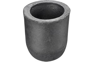 QNK #1 1kg Clay Graphite Crucible for Melting Metal Copper Casting Gold Refining Silver Brass Aluminum Black Foundry Cup #1 Crucible