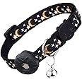 Airtag Cat Collar Breakaway, Safety Kitten Collar with Apple Airtag Holder,Cute GPS Cat Collar with Bell[Black], Lightweigh Tracker Cat Collars for Girl Boy Cats, Kittens and Puppies