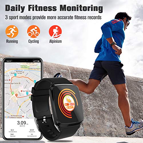 Smart Watch, Smartwatch for Android Phones, Waterproof Fitness Watch with Heart Rate Sleep Monitor Sport Fitness Activity Tracker Watch with Pedometer Calorie Compatible for Samsung iOS Women Men