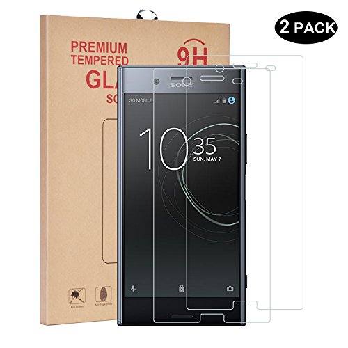 Sony Xperia XZ Premium Screen Protector Glass, RBEIK Premium 9H Hardness [Tempered Glass] [Anti-Scratch] for Sony Xperia XZ Premium 5.5" Unlocked Smartphone (2 Pack)