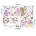 CCUT Cute Unicorn Wall Sticker Removal Unicorn Wall Decals PVC Wall Art Stickers Wall Mural Decor for Kids Girls Bedroom Home Nursery Room (Unicorn - New Design)