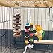 Bird Natural Wood Chew Toy for Grinding Beak,Pet Cage Hanging Apple Wooden Blocks Toys for African Grey Amazon Parrot Cockatiel Parakeet 2-Pcsthumb 3