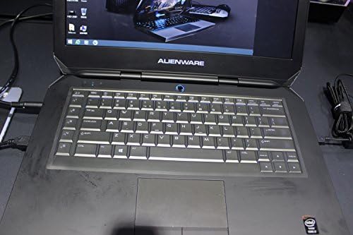 Folox Thin Transparent Waterproof TPU Keyboard Protector Cover for 15.6" Dell Alienware 15 R2 R3 (2015/2016 Version) Gaming Laptop(Only for US Layout)