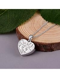 ACJFA Tree of Life Memorial Jewelry Gift Love Forever in My Heart Cremation Sterling Silver Urn Pendant Necklace for Ashes